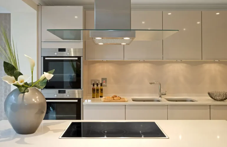 Modern Kitchen with Engineered wood product